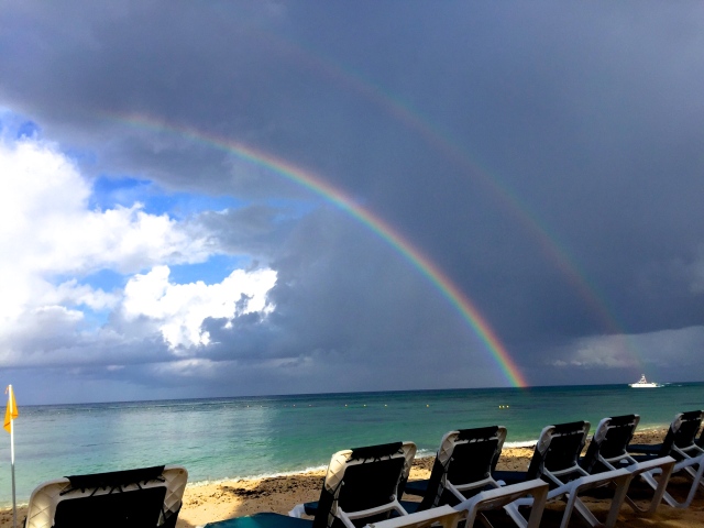 Rainbows over Cozumel | Scones in the Sky Blog